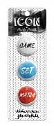 Значки Game Set Match